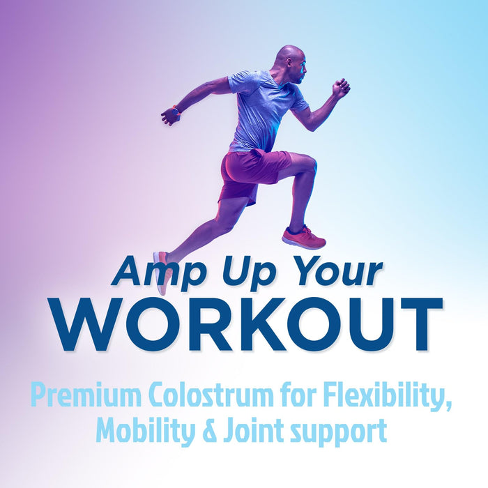 Colostrum Supplement 1000mg 20% Immunoglobulins for Gut Health, Immune Support, Muscle, Skin & Hair Growth, Bovine Colostrum Powder, Nature's Colostrum for Women & Men, Bottled in USA - 60 Capsules