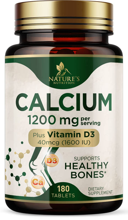 Calcium 1200 mg with Vitamin D3 – 180 Tablets