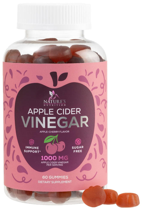 Vegan Apple Cider Vinegar Gummy 1000mg – 60 Gummies