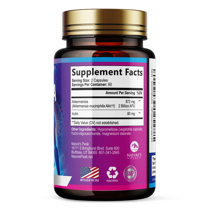 Akkermansia Probiotic – 120 Capsules