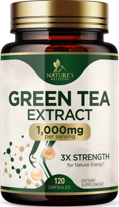 Green Tea Extract Capsules with EGCG – 1000mg – 120 Capsules