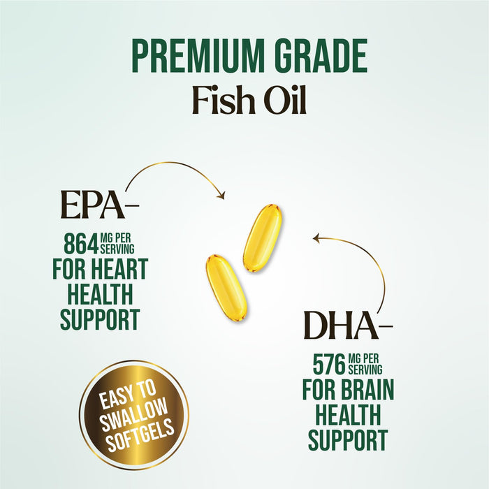 Omega-3 Fish Oil – 2400mg – 120 Softgels