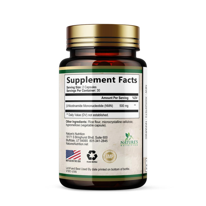 NMN – 500mg – 60 Capsules