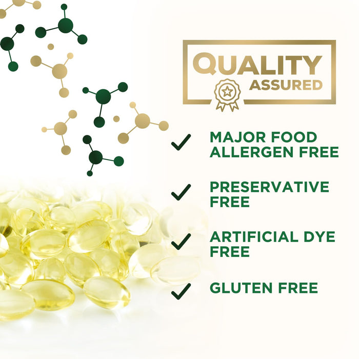 Vitamin E 400 IU Softgels (180mg DL-Alpha) for Women & Men, Supplement for Max Absorption, Nature's Antioxidant for Skin, Heart, Eye, and Immune Health Support, Dairy, Gluten & Soy Free, 60 Softgels