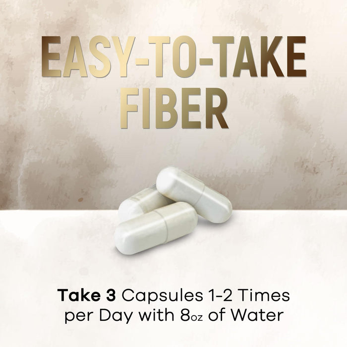 Psyllium Husk Fiber Caps 1500mg Supplement - Psyllium Husk Capsules Daily Support Digestive Health & Regularity, Nature's Plant Based Husks Natural Soluble Fiber Pills, Vegan, Non-GMO - 120 Capsules