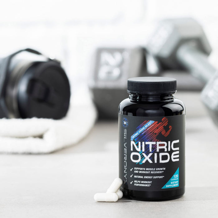 Extra Strength Nitric Oxide Supplement 3X Strength L Arginine, Citrulline Malate, AAKG, Beta Alanine - Premium Muscle Supporting Nitric Booster - Natural Energy & Heart Health Support - 120 Capsules