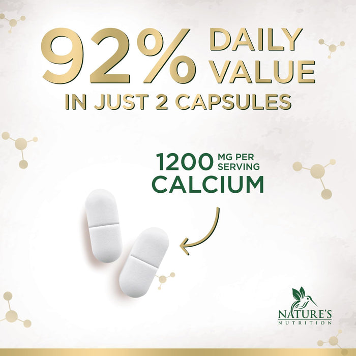 Calcium 1200 mg with Vitamin D3 – 120 Tablets