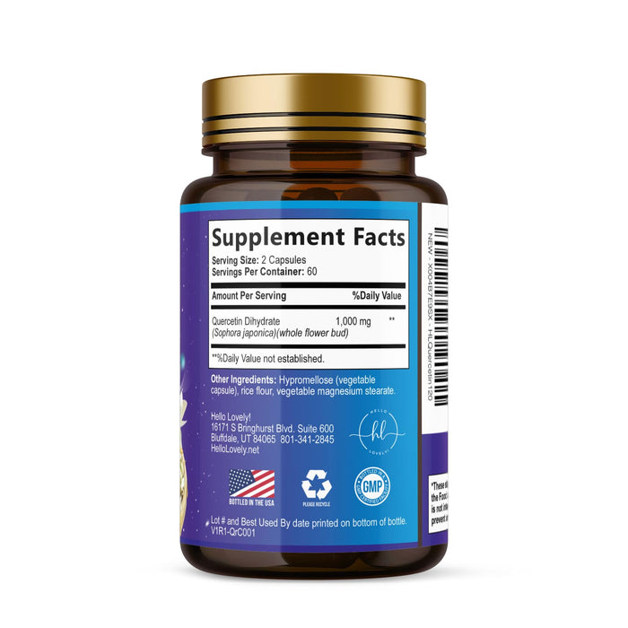 Quercetin 1000mg Servings – 120 Capsules