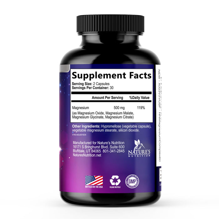 Magnesium Complex 500 mg – 60 Capsules