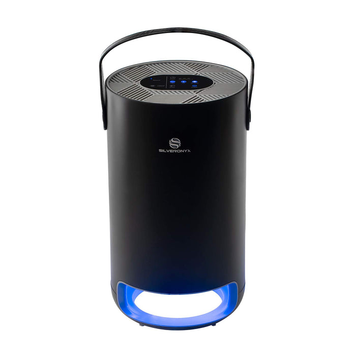 HEPA Air Purifier for Home Allergies Pets Hair in Bedroom, True HEPA Filter 3-in-1 Cleaner, Removes Pet Dander, Odor, Dust, in Living Room, Office, Desktop, Portable, Sleep Mode, 3-Speed, Black