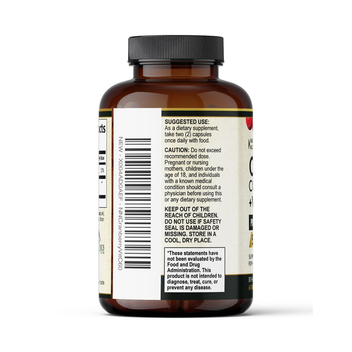Cranberry Pills for Women – 500mg – 60 Capsules