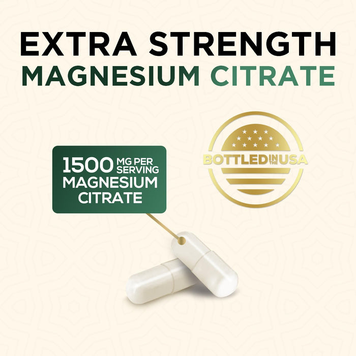 Magnesium (Citrate Oxide) 1000mg for Absorption – 240 Capsules