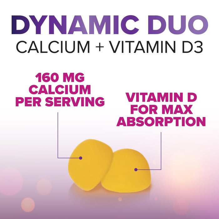 Chewable Calcium – 400 IU – 120 Gummies