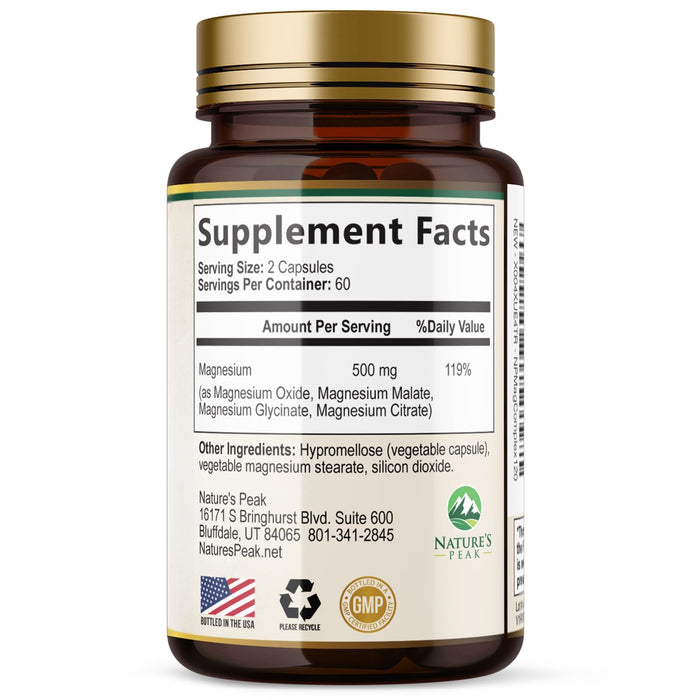 Magnesium Complex 500mg – 120 Capsules
