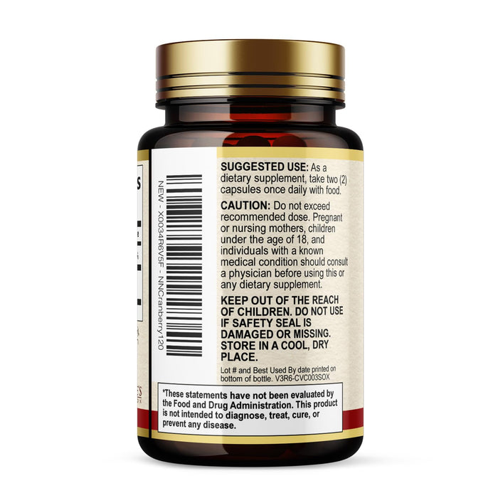 Cranberry Pills with Vitamin C & E – 120 Capsules