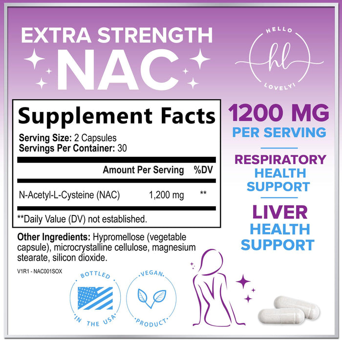 NAC – 1200mg – 60 Capsules