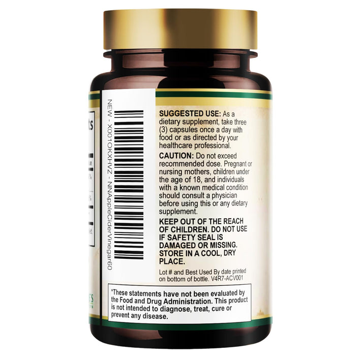 Apple Cider Vinegar Capsules 1877mg – 60 Capsules