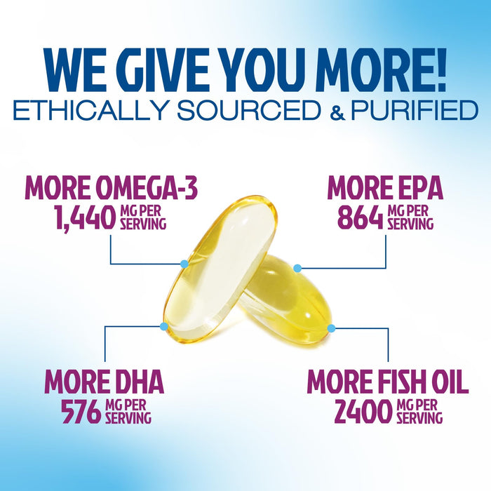 Omega-3 Fish Oil – 2400mg – 120 Softgels