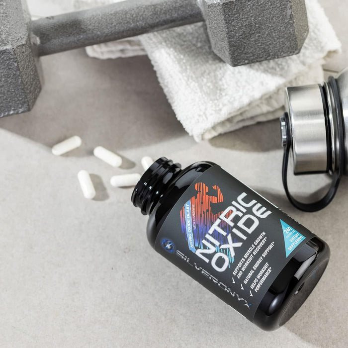 Extra Strength Nitric Oxide Booster - 3X Strength L-Arginine, Citrulline, & Beta Alanine - Premium Nitric Booster Natural Energy, Muscle & Heart Support, Bottled in USA for Men & Women - 240 Capsules