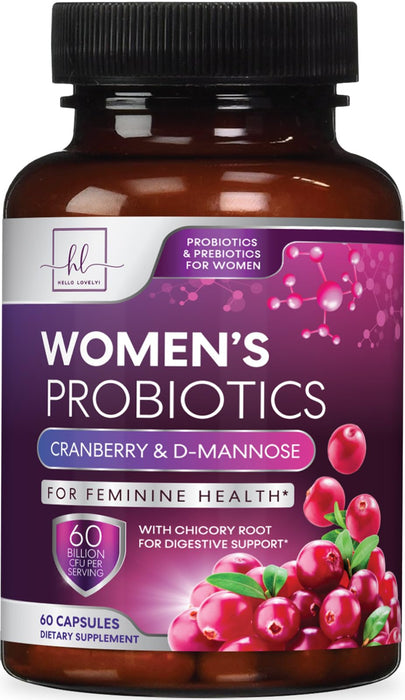 Probiotics for Women – 60 Billion CFU – 60 Capsules