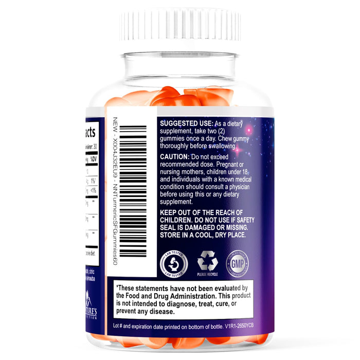 Turmeric Gummies Sugar Free – 60 Count