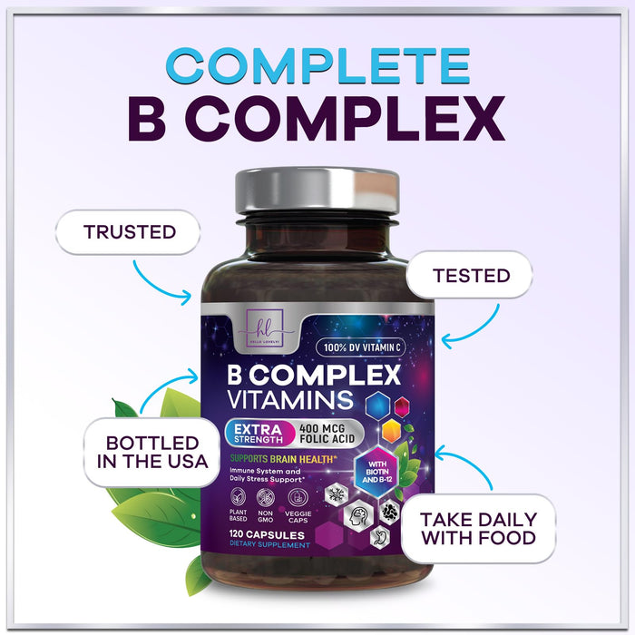 B Complex Vitamin 1000mcg – 120 Capsules