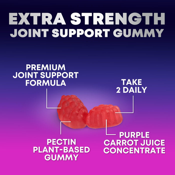 Joint Support Supplement - Extra Strength Glucosamine Gummy Supports Joints Health & Flexibility for Back, Knees, Hands - Natural Vitamin E Immune Support - Best Gummies for Women & Men - 60 Gummies