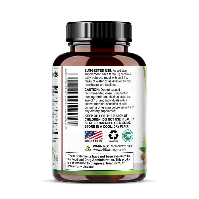 Glucosamine Chondroitin MSM 2100mg Complex – 180 Capsules