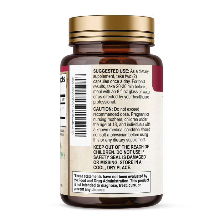 Beet Root Capsules 1300mg – 180 Veggie Capsules