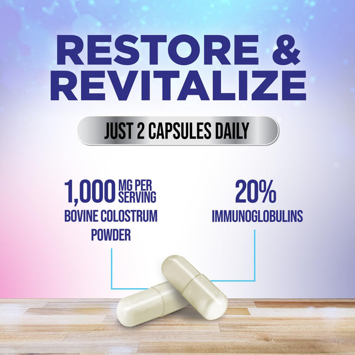 Colostrum For Women 1000mg 20% Immunoglobulins – 120 Capsules