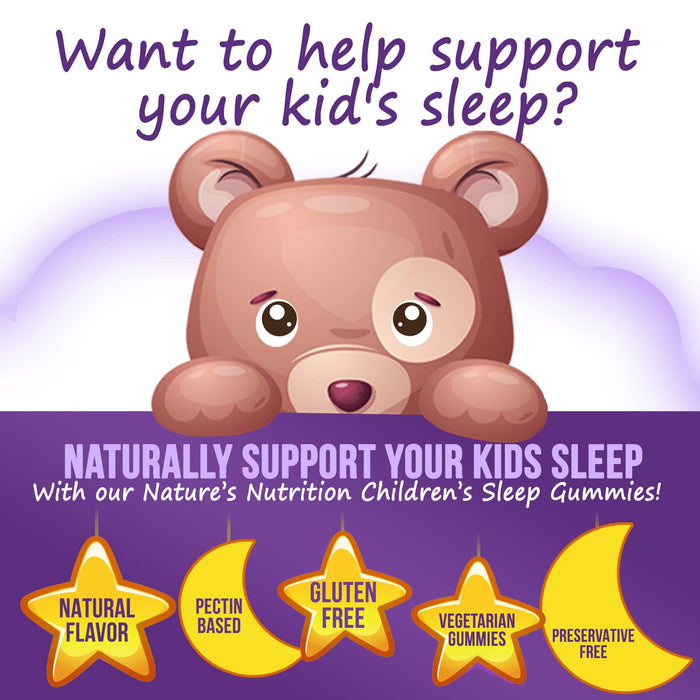 Kids Sleep Gummies 2mg - Children's Sleep Gummy with Melatonin, Non-Habit Forming, Works with Natural Sleep Cycle, Supports Peaceful, Restful Sleep, Calm & Drug-Free, Natural Berry Flavor, 60 Gummies