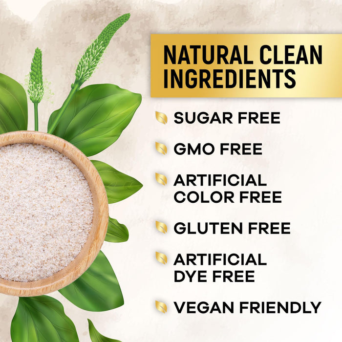 Psyllium Husk Fiber Supplement 2000mg, Natural Daily Soluble & Insoluble Fiber Pills, Psyllium Husk Powder Capsules Supports Digestion Colon Health & Regularity, Plant Based Supplement - 120 Capsules