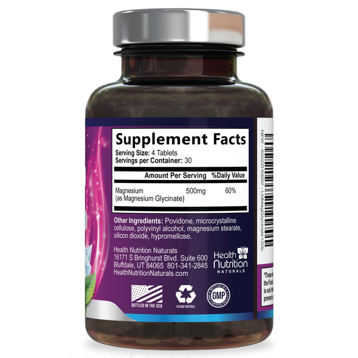 Magnesium Glycinate 250mg – 120 Tablets