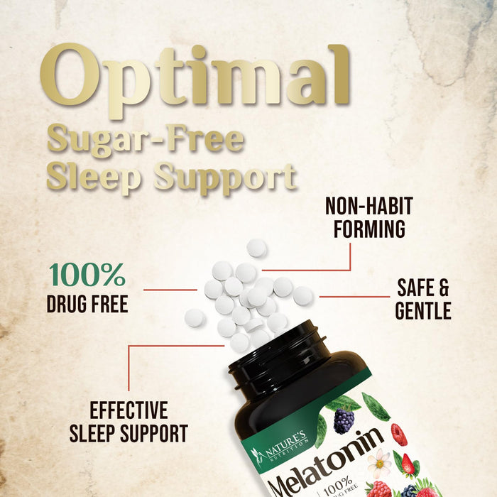Melatonin 10 mg Fast Dissolve, Melatonin Supplements for Restful Sleep, Natural Sleep Support Supplement for Adults, Extra Strength Strawberry-Flavored Tablets, Sugar Free, 240 Tablets, 120 Day Supply