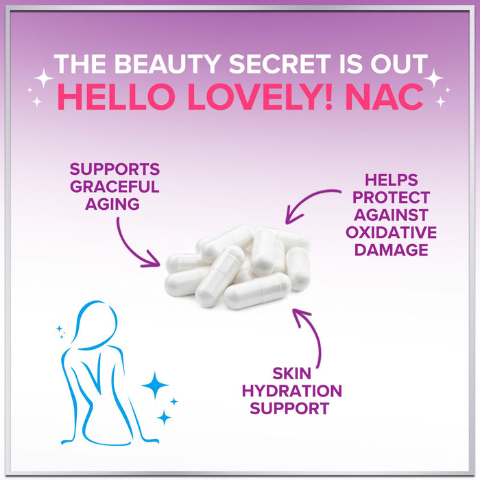 NAC Supplement – N-Acetyl L-Cysteine 1200mg – Supports Liver, Lung & Immune Health - Antioxidants for Respiratory Support & Fight Free Radicals – High Absorption, Non-GMO, Gluten-Free – 60 Capsules