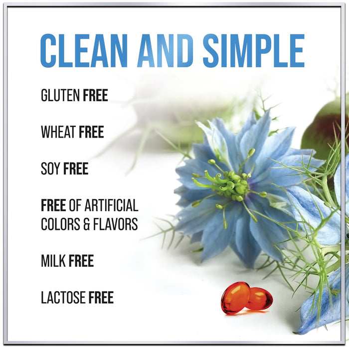 Black Seed Oil Softgels 1000mg - Premium Nigella Sativa Blackseed, Pure Natural Black Cumin Seed Oil & Antioxidant for Skin & Immune Support - Non GMO, Bottled in USA Supplement - 120 Softgels