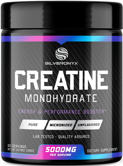 Creatine Monohydrate Powder 5000mg – 60 Servings