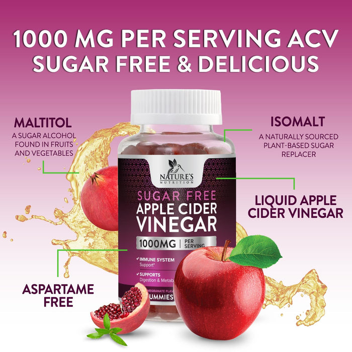 Apple Cider Vinegar Gummies for Weight Loss 1000mg – 120 Gummies