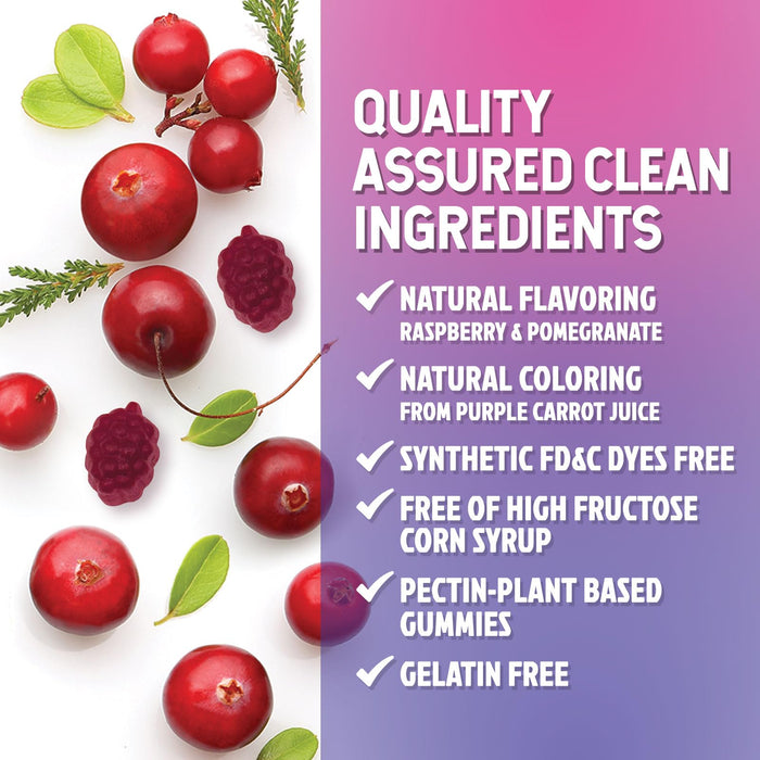 Probiotics for Women Gummies with Cranberry - 6 Premium Strains for PH Balance, Digestive Health, Vaginal & Immune Support, 3 Billion CFU, Women's Probiotic Gummy for Feminine Health - 60 Gummies