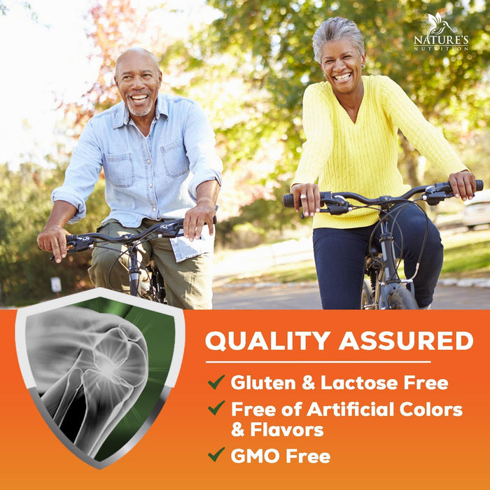 Turmeric Curcumin Supplement 2000mg with Glucosamine Chondroitin & Ginger, 95% Curcuminoids, BioPerine Black Pepper for Best Absorption, Nature's Joint Support, Non-GMO, Bottled in USA - 180 Capsules