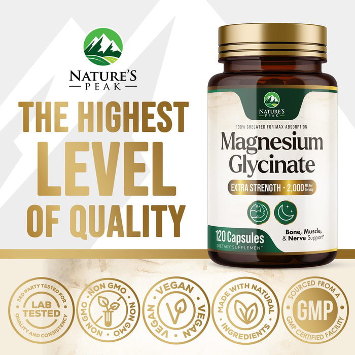 Magnesium Glycinate 500mg – 120 Tablets