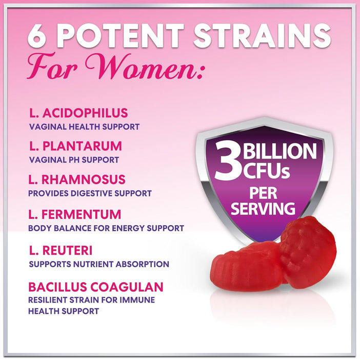 Menopause Supplements for Women Gummies with Black Cohosh, Cranberry 3 Billion CFU Probiotics - Complete Menopause Balance Relief for Hot Flashes, Night Sweats, PH, Vaginal Health Support - 60 Gummies
