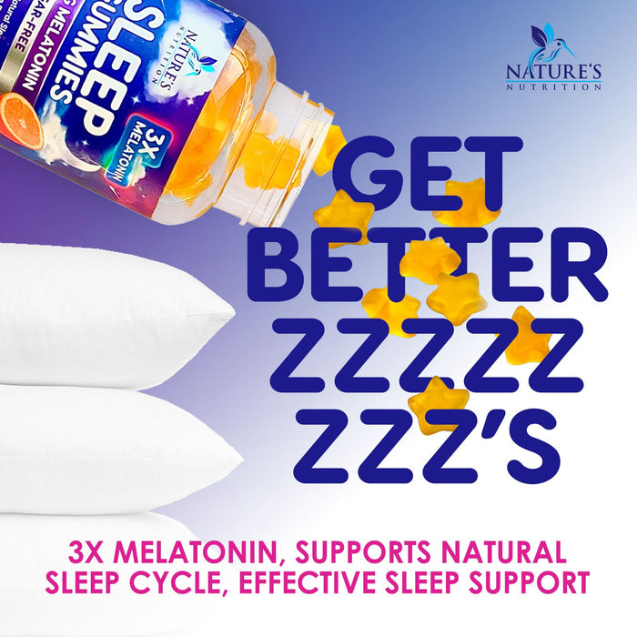 Melatonin Sleep Gummies Sugar Free – 6mg – 120 Count