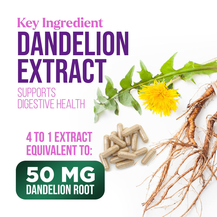 Milk Thistle Extract - Liver Cleanse Detox & Repair Formula with Dandelion Extract 1000mg - Herbal Liver Supplement - Nature's Milk Thistle w/Silymarin Marianum, Supports Liver Health - 60 Capsules