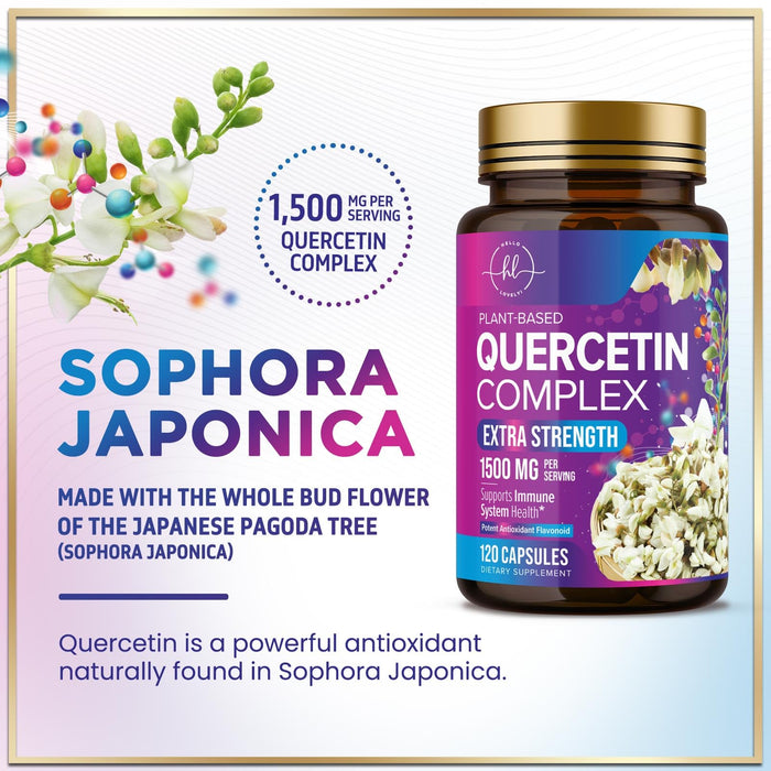 Quercetin 1000mg Servings – 120 Capsules