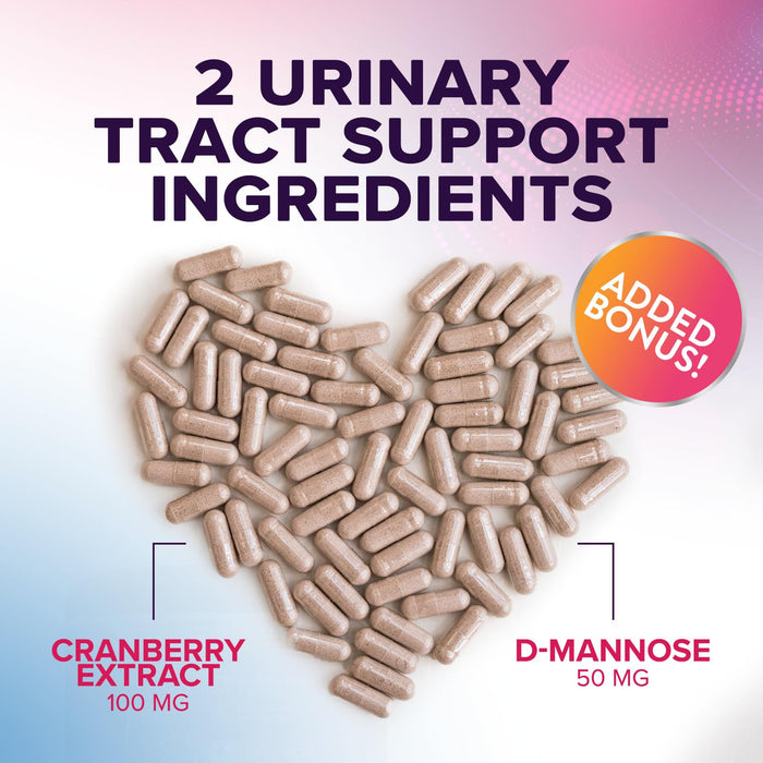 Vaginal Probiotics for Women pH Balance with Prebiotics, 50 Billion CFU, 10 Probiotic Strains, Cranberry, D-Mannose & XOS - Healthy Vaginal Odor & Flora, UT & Feminine Digestive Health - 120 Capsules