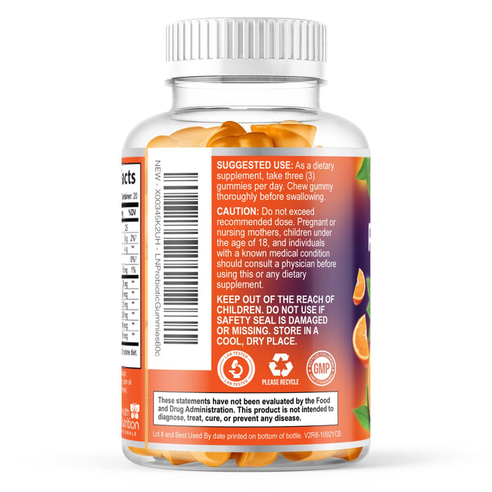 Daily Probiotic Gummies – 5 Billion CFU – 60 Gummies