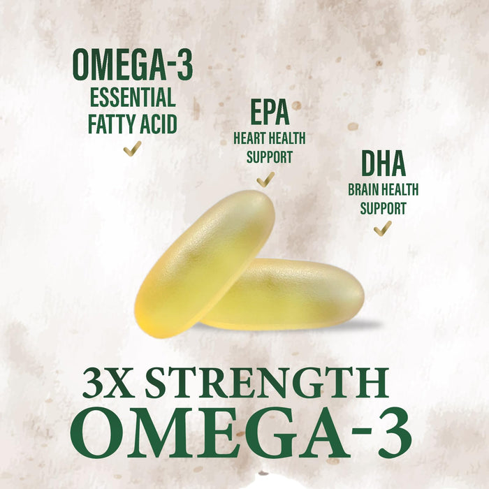 Omega-3 Fish Oil – 2400mg – 60 Softgels