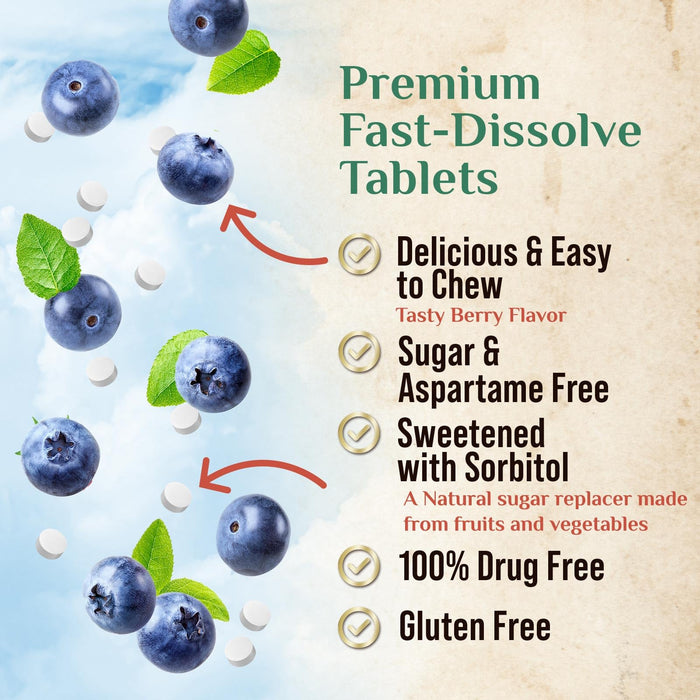 Melatonin 10 mg Fast Dissolve, Melatonin Supplements for Restful Sleep, Natural Sleep Support Supplement for Adults, Extra Strength Strawberry-Flavored Tablets, Sugar Free, 240 Tablets, 120 Day Supply