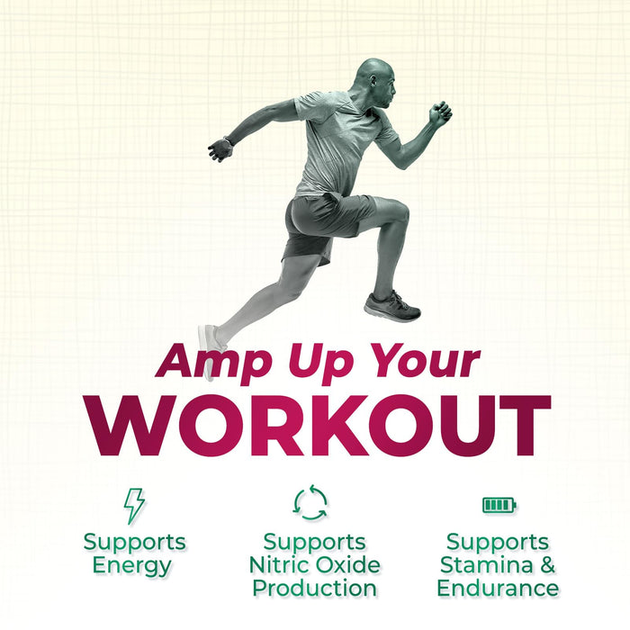 Beet Root Capsules 1300mg - Extra Strength Red Beetroot Powder Supplement – Supports Nitric Oxide Production, Heart Health & Natural Energy – Non-GMO, Vegan, Gluten Free – 60 Veggie Capsules